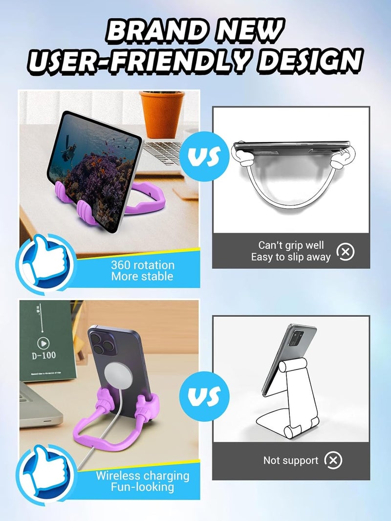 CALDEVER Stocking Stuffers for Teens Girls Adults Cell Phone Stand: Upgrade Adjustable Thumbs Up Lazy Phone Holder for Desk Cool Gadgets Fun Birthday Gifts Ideas for Kids Teenager Women Gifts for Christmas - Image 5